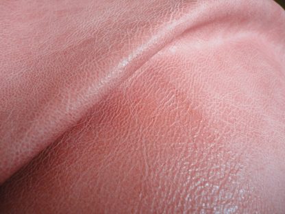 Salmon Pink Crazed leather - Image 3