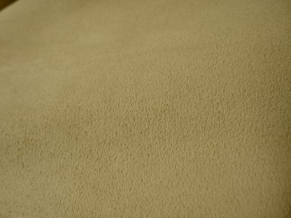 Pale Yellow Soft Suede leather - End of Hide - Image 2