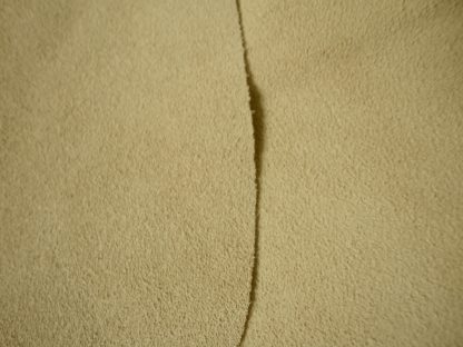 Pale Yellow Soft Suede leather - End of Hide - Image 3