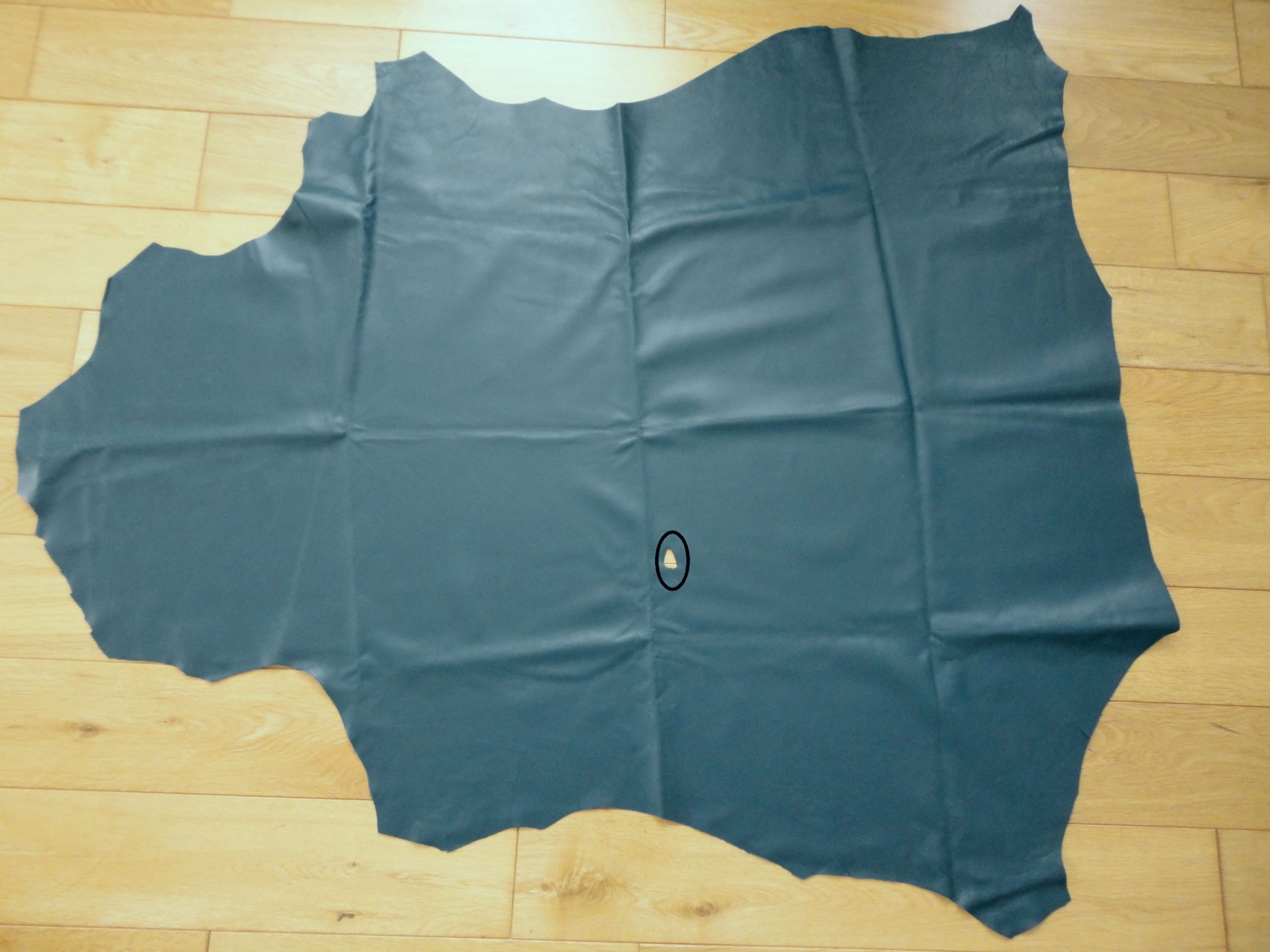 Special : Blue Green Smooth Soft Lamb Nappa leather hide