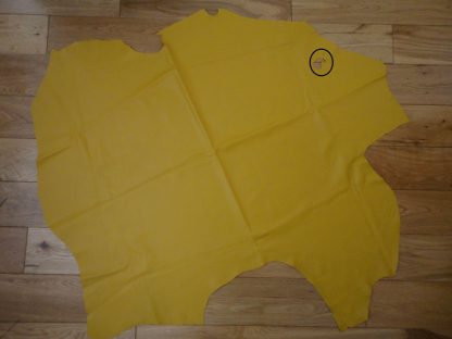 Special : Mustard Yellow Smooth Soft Lamb Nappa leather hide