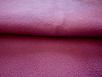 Cerise Pink Mottled Grained  leather