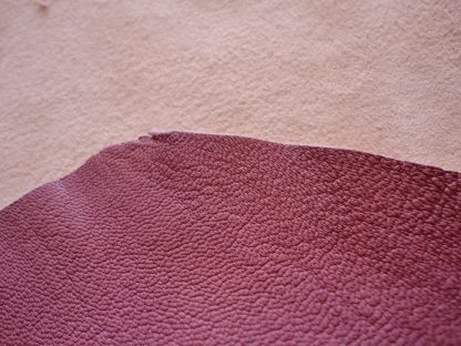 Cerise Pink Mottled Grained  leather - Image 3