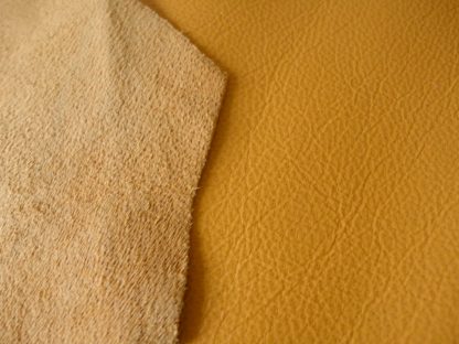 Mustard Yellow Smooth Soft leather (End of Hide) - Image 2