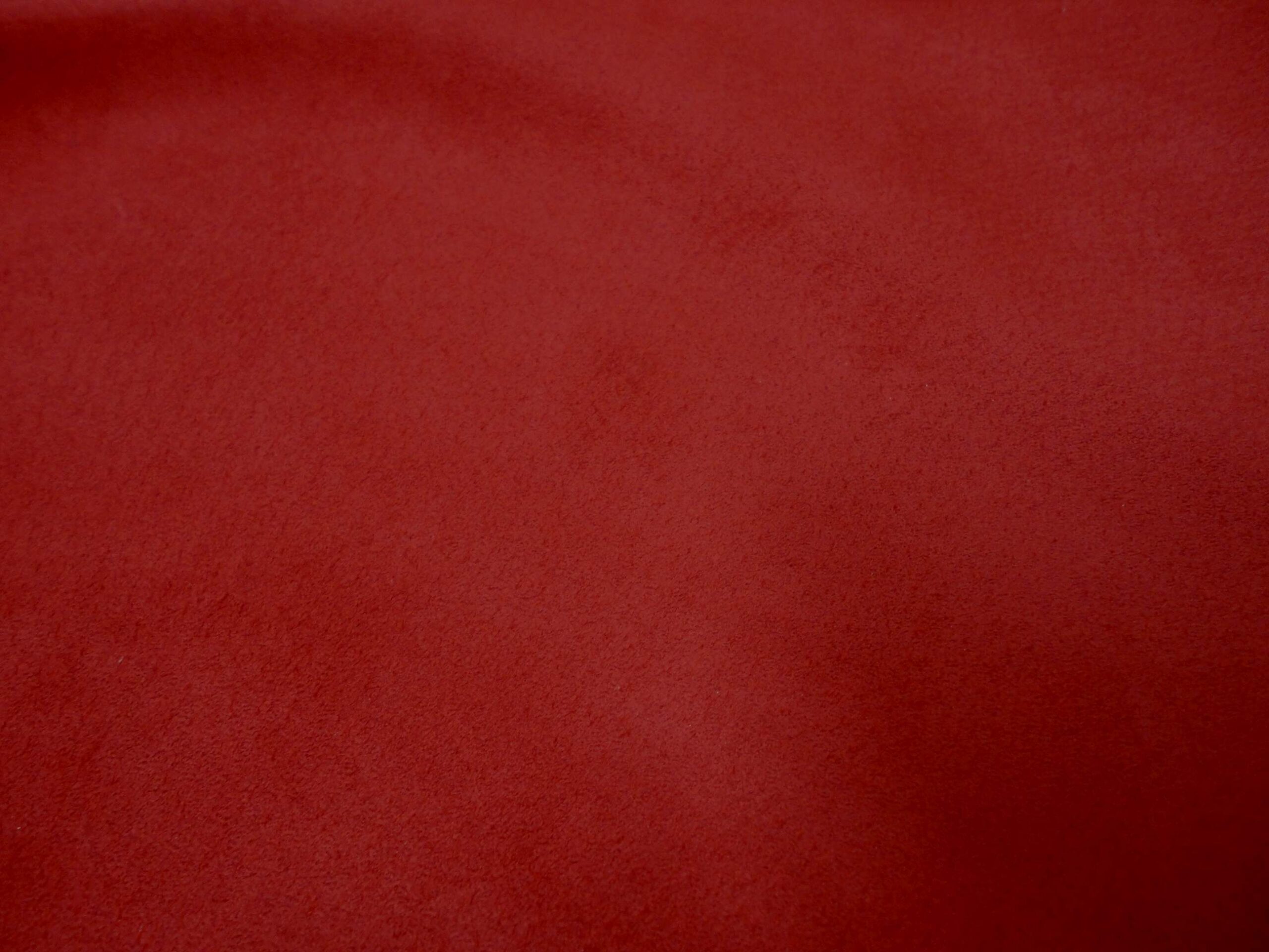 Scarlet Red Thin Pigskin Suede
