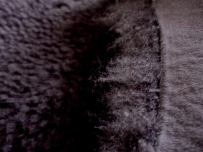 Brown Curly Sheep Hair On leather hide - Image 3