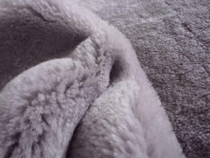 Lilac Soft Sheep Hair On leather hide - Image 2