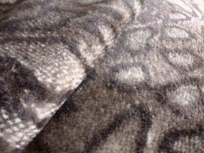 Brown Snake Effect Sheep Short Hair on leather hide - Image 2