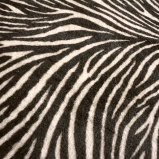 Brown Zebra Effect Sheep Short Hair On leather hide