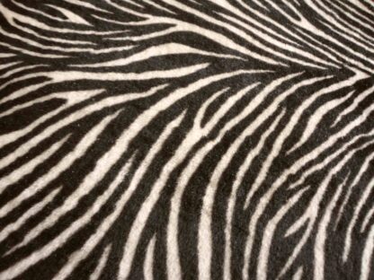 Brown Zebra Effect Sheep Short Hair On leather hide
