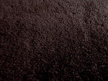Dark Brown Short Curly Sheep Hair On leather hide