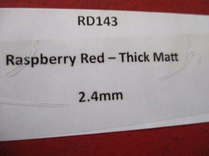 Raspberry Red Thick Matt leather - Image 2