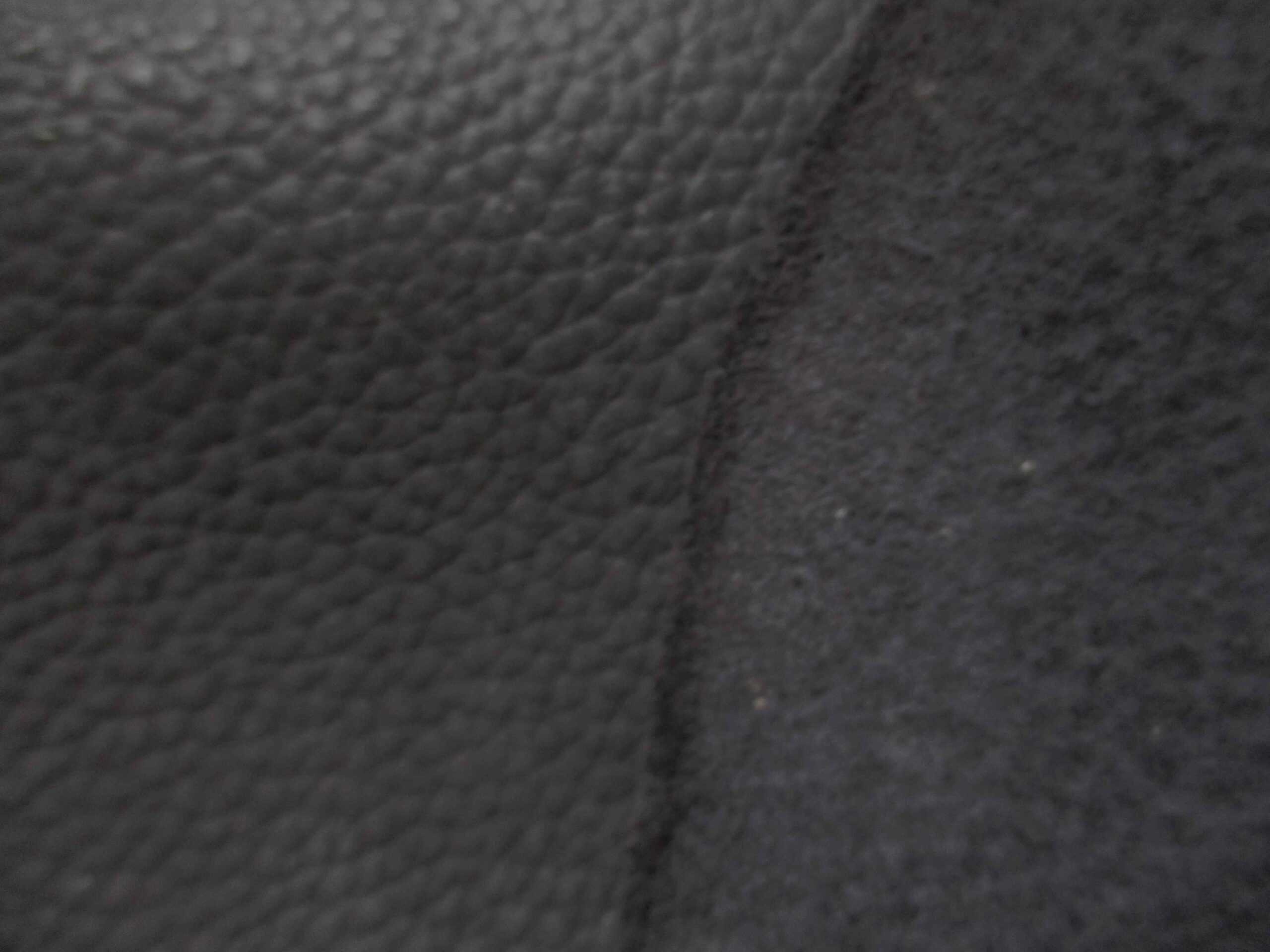Jet Black Corrected Grain Cowhide leather - Image 3
