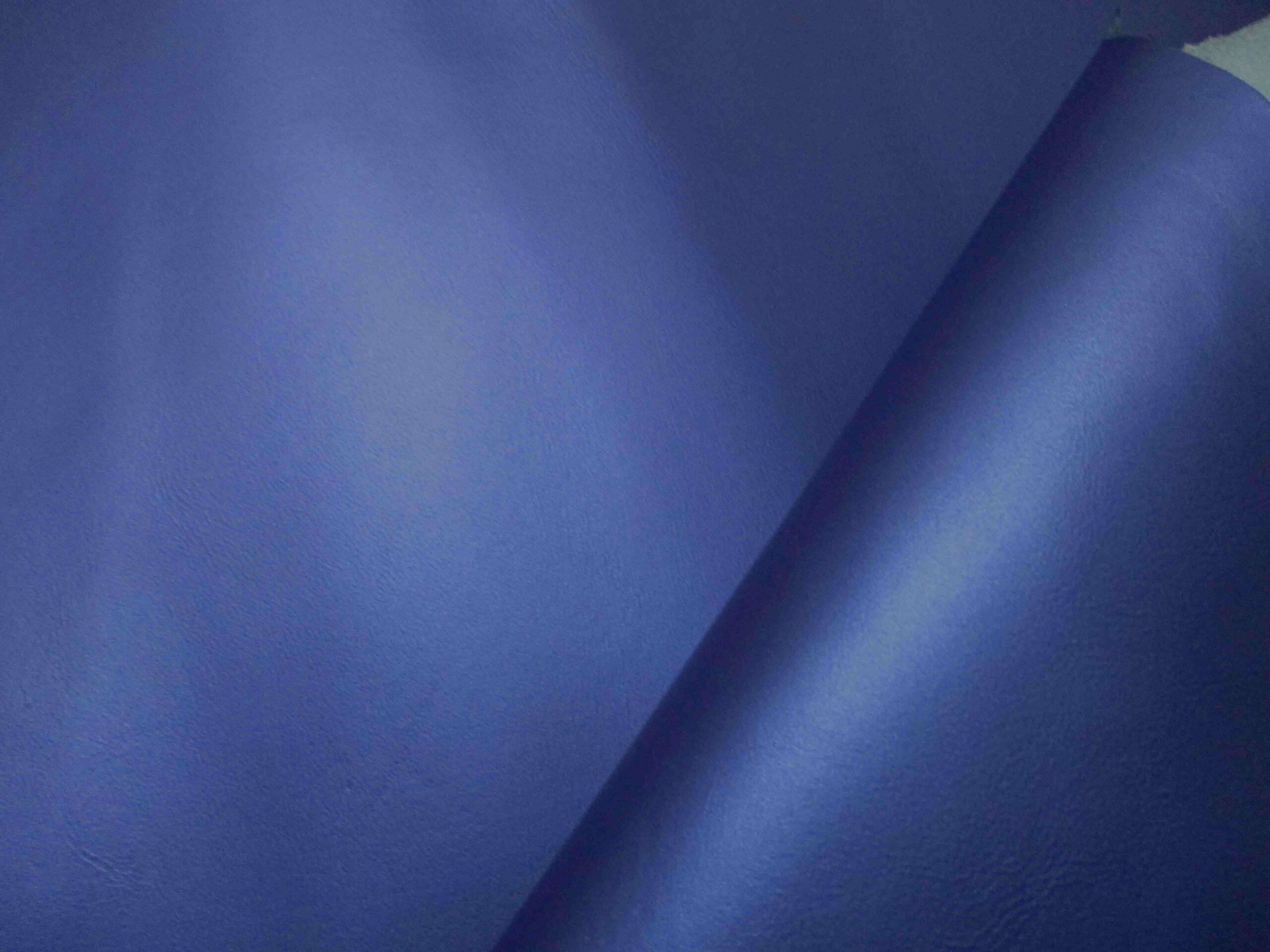 Blue Pearlised Smooth Lambskin leather
