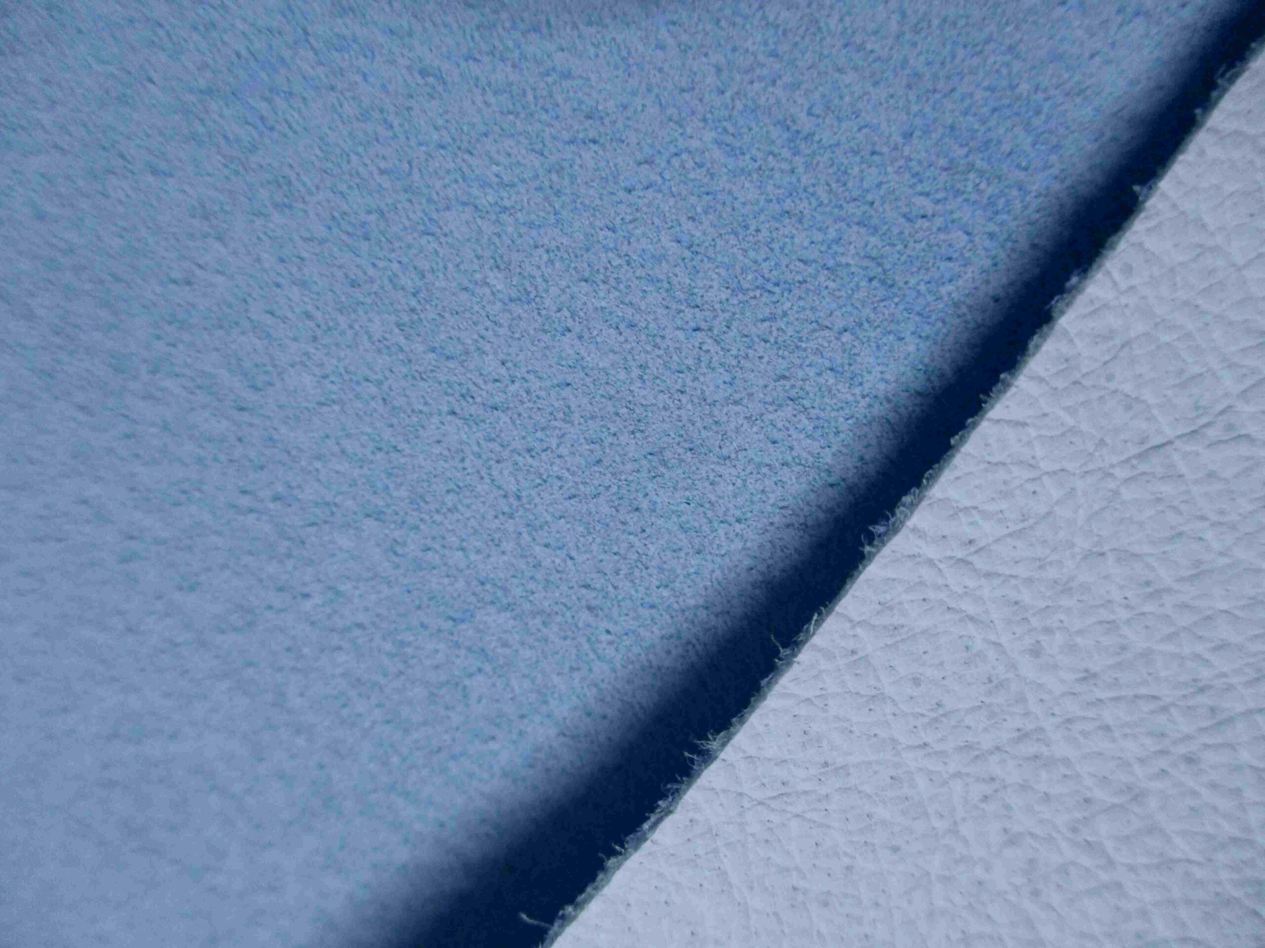 Baby Blue Thin Pigskin Suede leather - Image 2