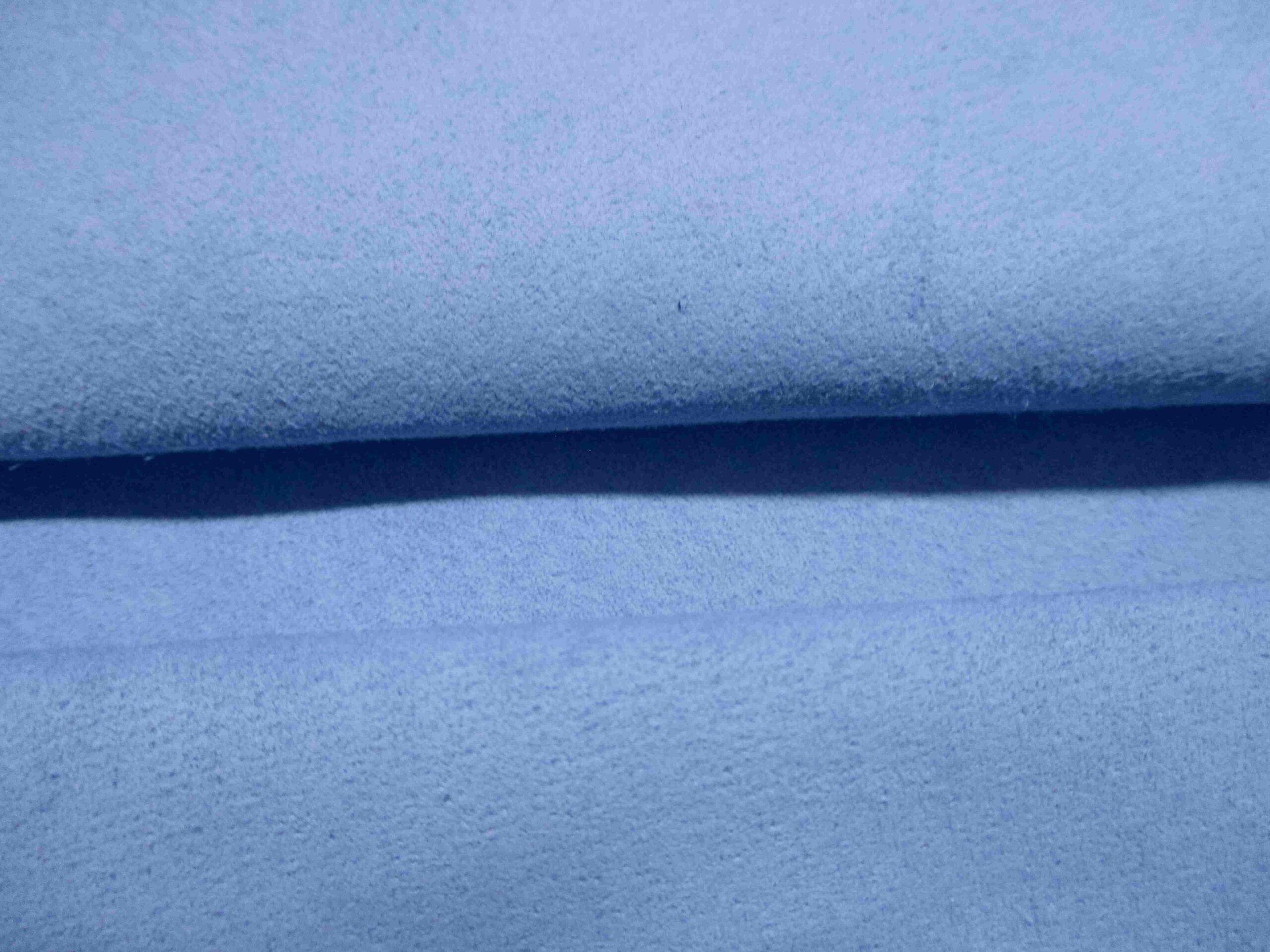 Baby Blue Thin Pigskin Suede leather - Image 3