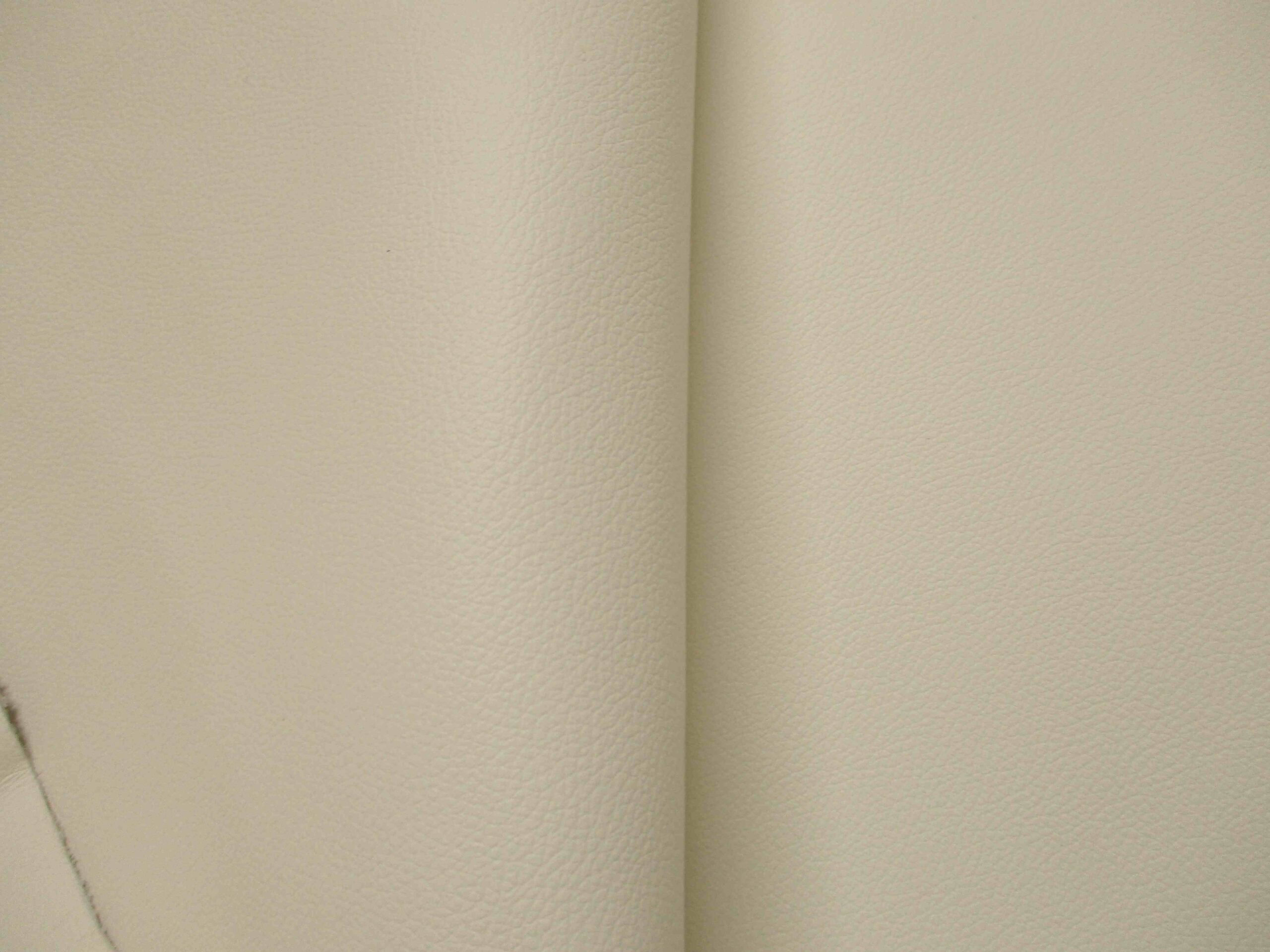 Cream  Corrected Grain Cowhide leather