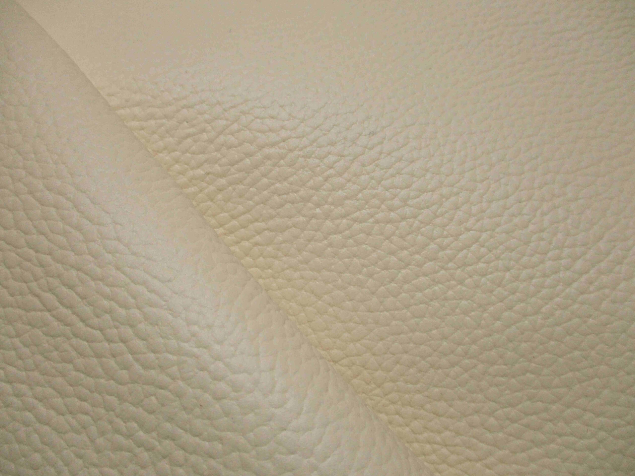 Cream  Corrected Grain Cowhide leather