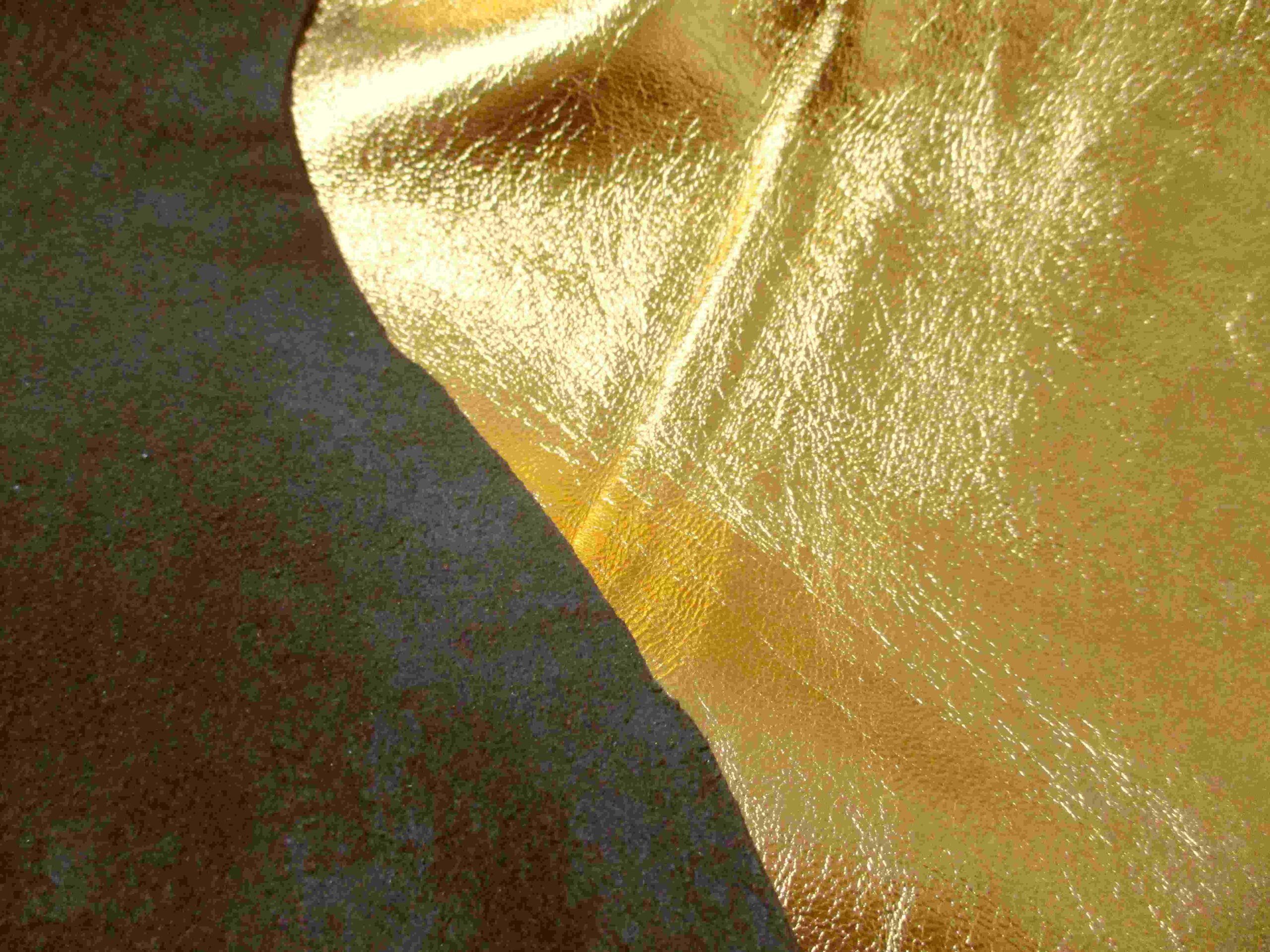 Yellow gold Foiled Lambskin leather - Image 2