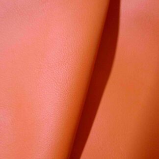 Tangerine Orange Smooth Cowhide leather
