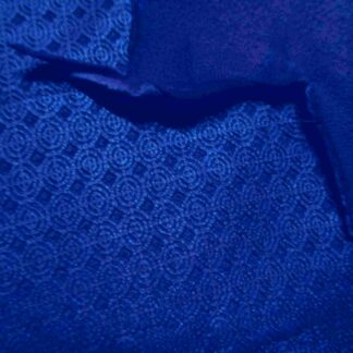 Royal Blue Soft Laser Patterned Gloving leather