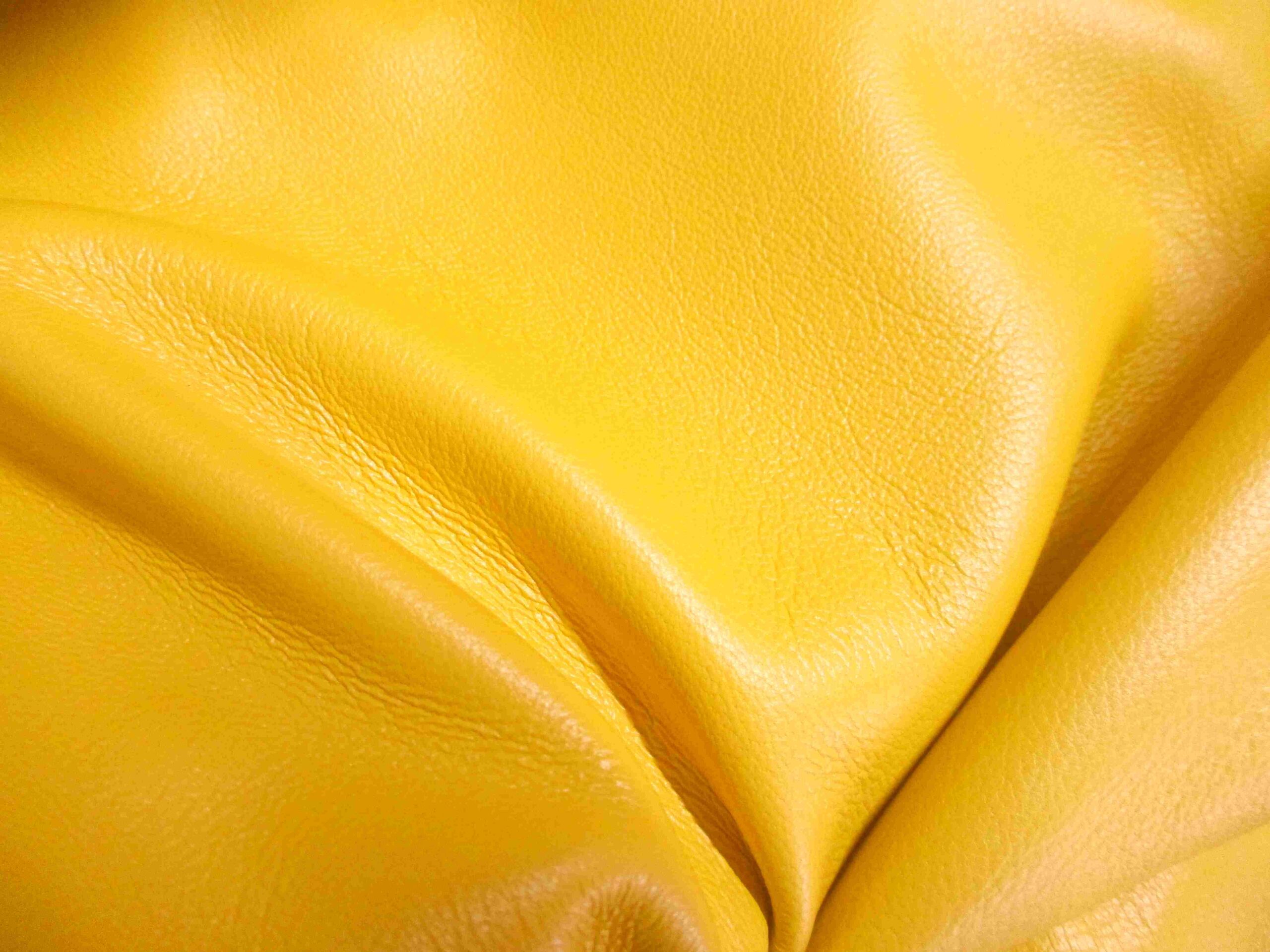 Bright Yellow Smooth Soft Chrome Tanned leather