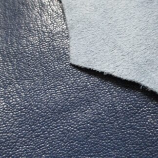 Blue Grained leather