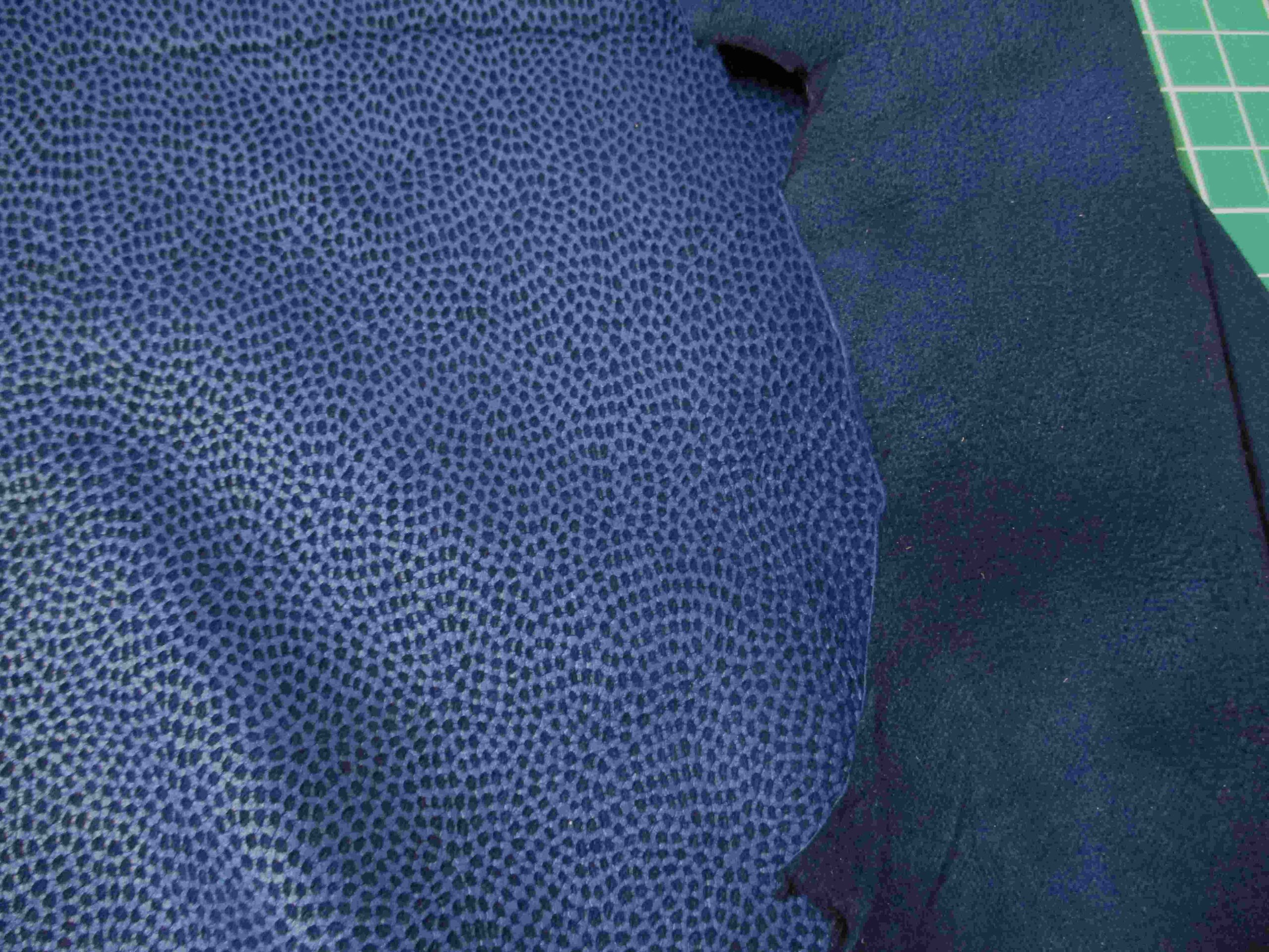 Royal Blue Laser Patterned Soft leather - Image 2