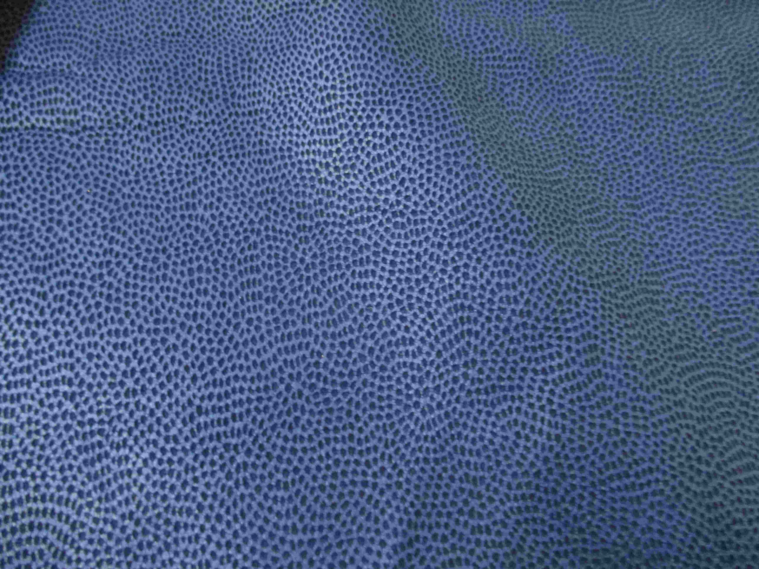 Royal Blue Laser Patterned Soft leather - Image 3