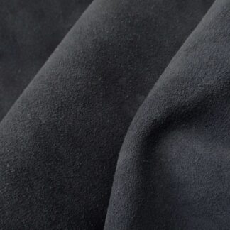 Dark Navy Blue Calfskin Suede leather