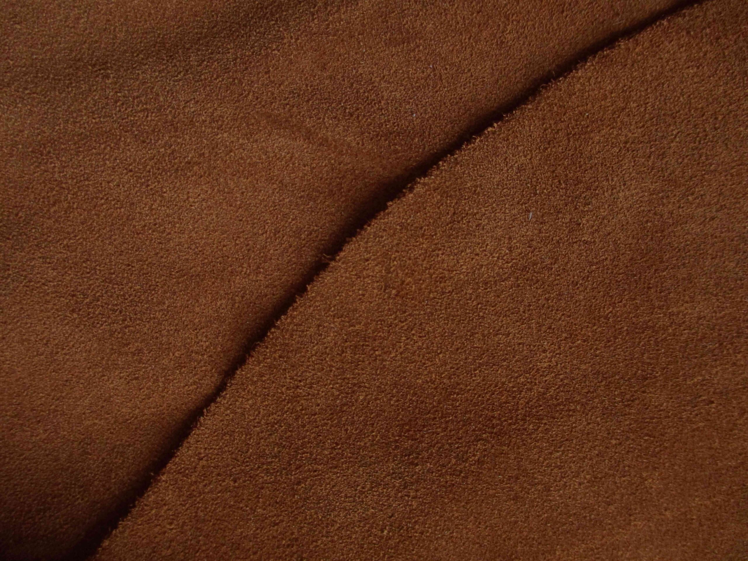 Chestnut Brown Calfskin Suede leather - Image 2