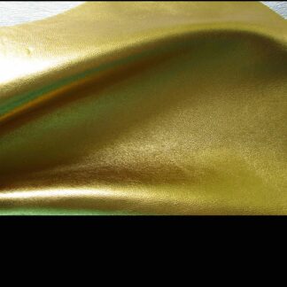 Yellow Gold Foiled Lambskin leather