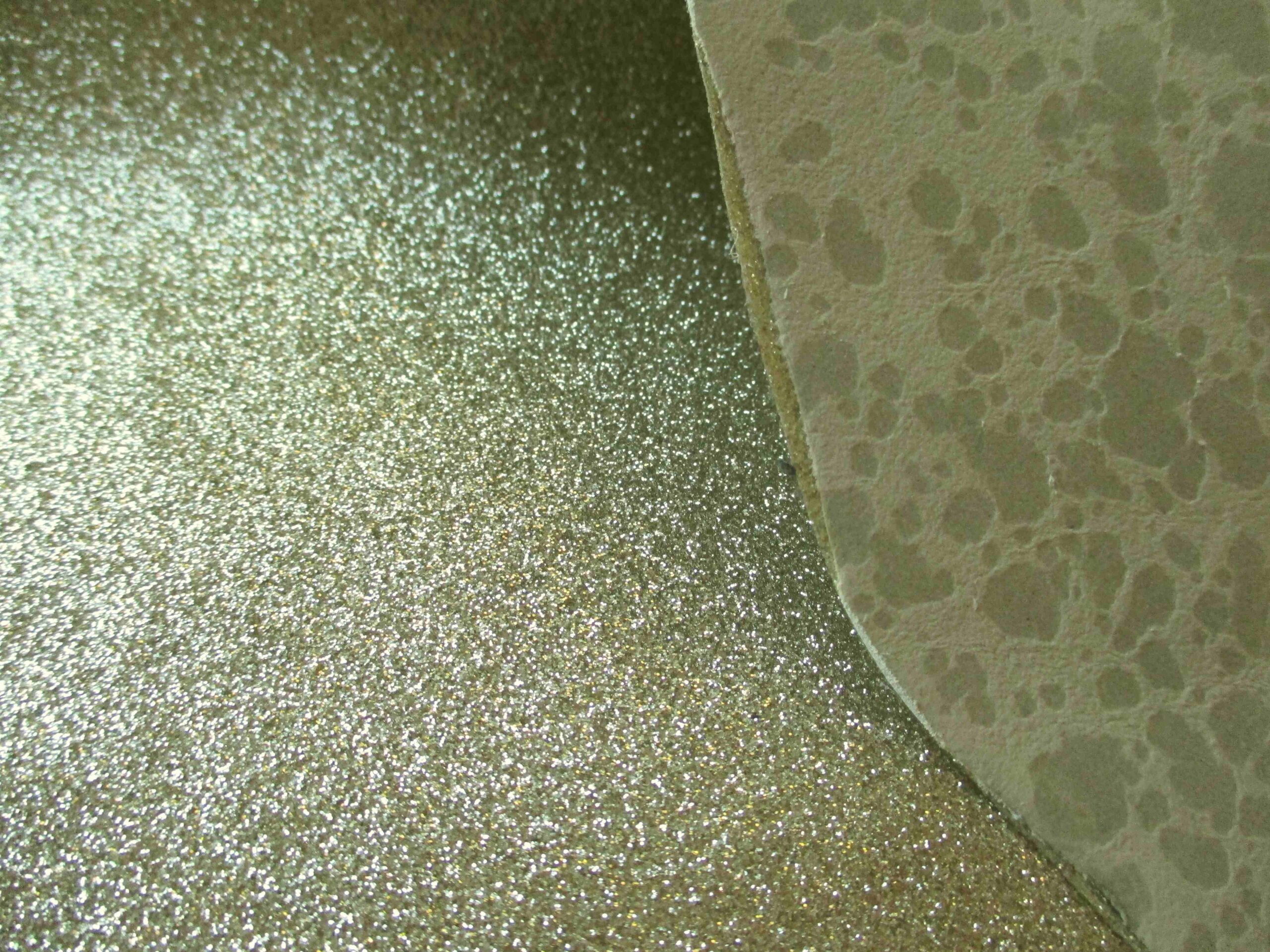 Gold Glitter Finished Calfskin leather - Image 3