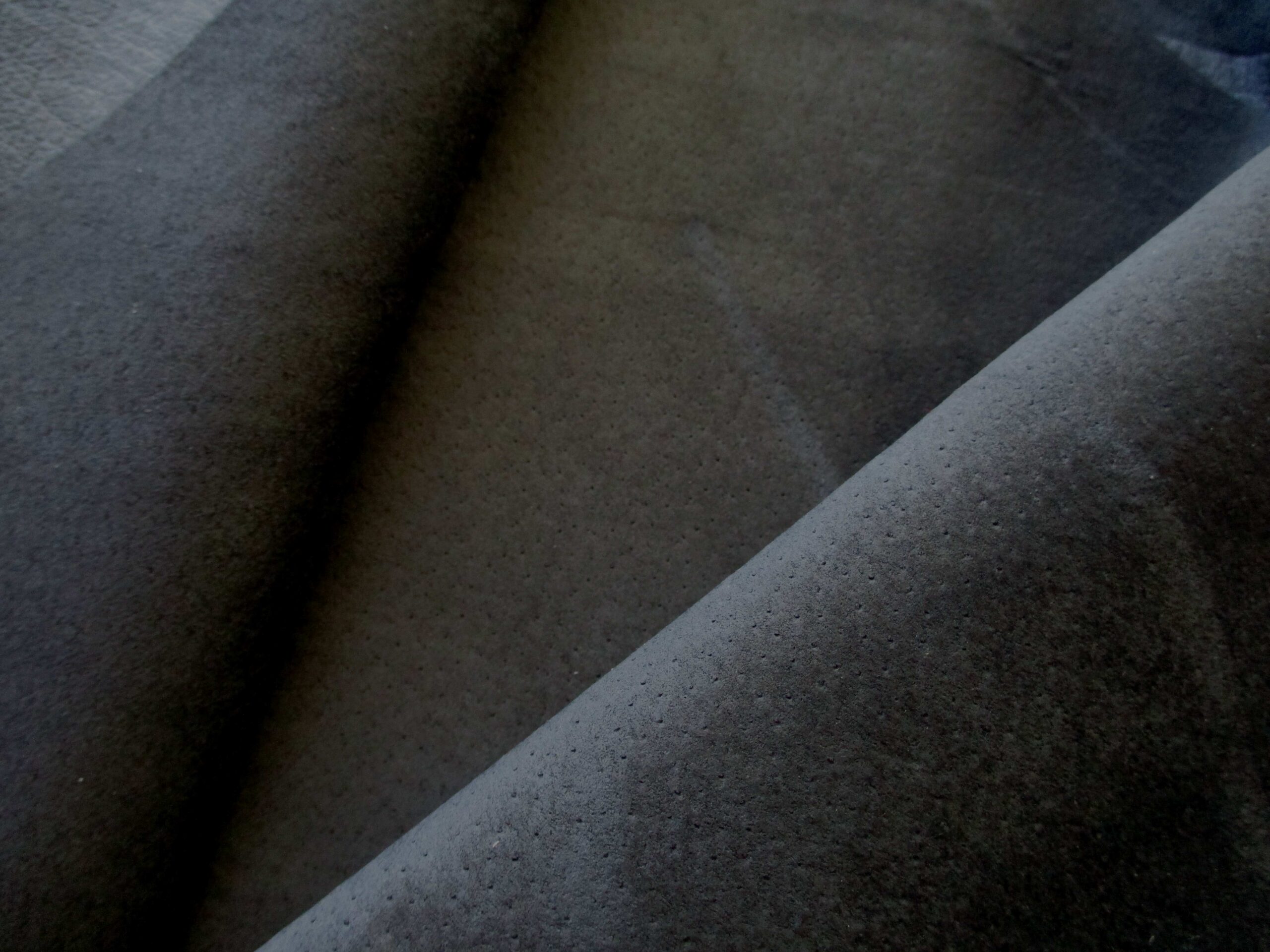Dark Blue/Grey Thin Pigskin Suede leather