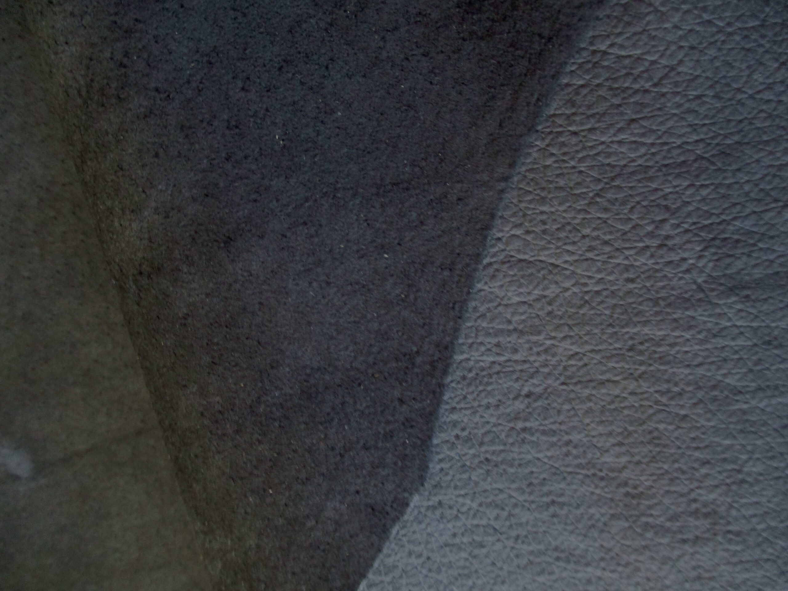 Dark Blue/Grey Thin Pigskin Suede leather - Image 2