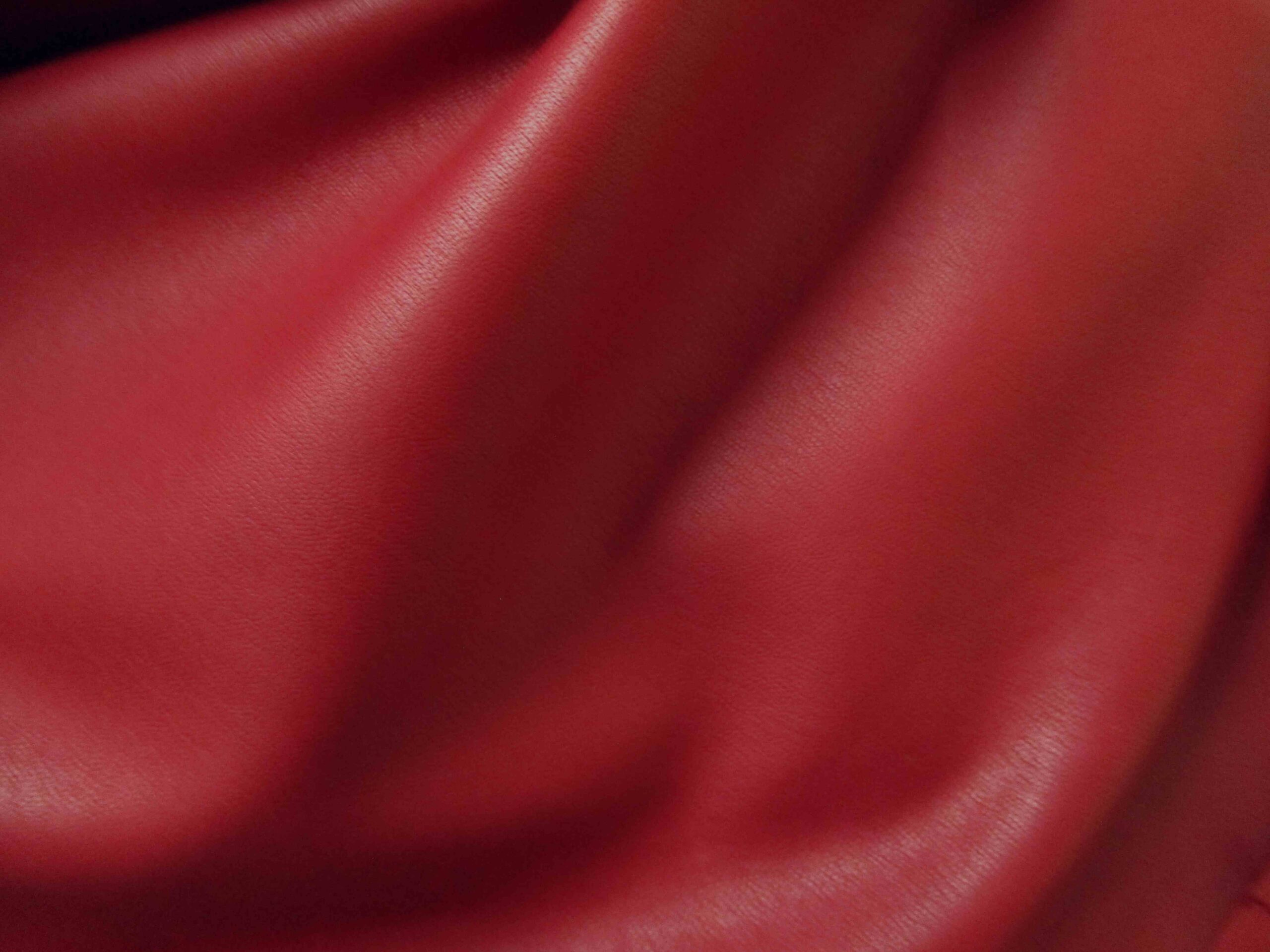 Scarlet Red Soft Thin Dress leather