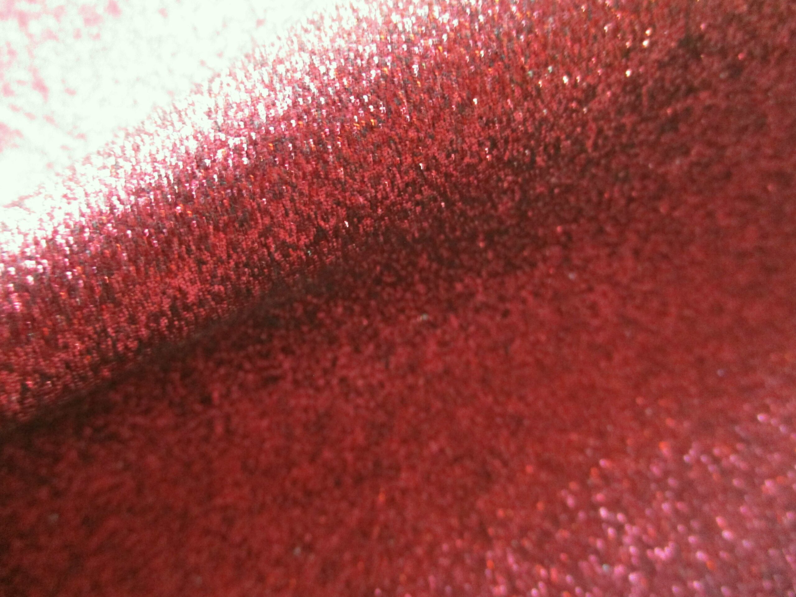 Red Glitter Finished Calfskin leather - Image 3